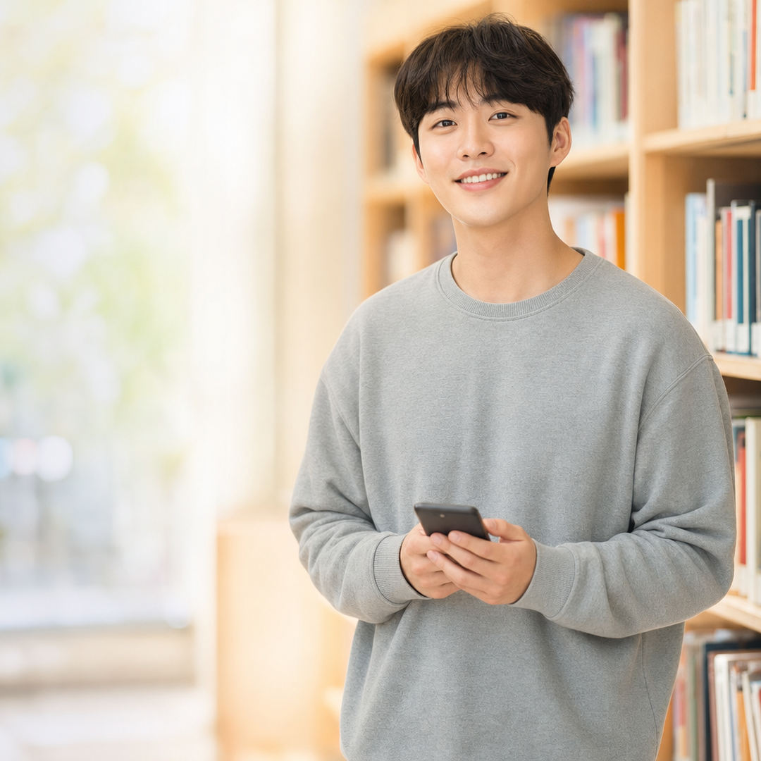 다음머니 신한카드깡 휴대전화로 결제 금액을 들여다보는 고객
